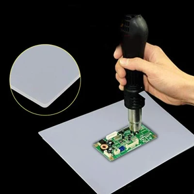 Image of Heat Insulation Silicone Pad, 1pc Gun Soldering Station Resistant Repair Maintenance Pad Desk Mat 13.78 x 9.05&quot;