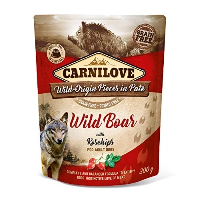Image of Carnilove Dog Pate Pouch 300g Wild Boar with Rosehips