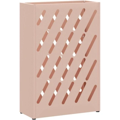 Image of vidaXL Pink Umbrella Stand 28x12x41 cm Steel