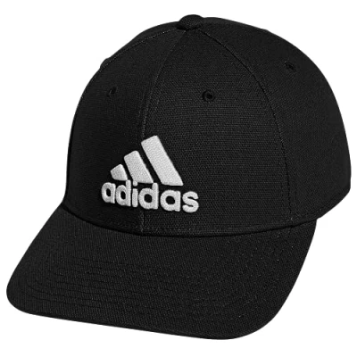 Image of adidas Men&#039;s Producer 2 Structured Stretch Fit Cap, Black/White, Small Medium