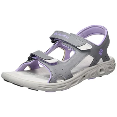 Image of Columbia Childrens Unisex Techsun Vent Kids Grey Sandals Leather Size UK 13