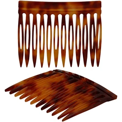 Image of Handmade 6cm Side Hair Combs (Tortoiseshell) Women&#039;s Slides Ebuni Accessories
