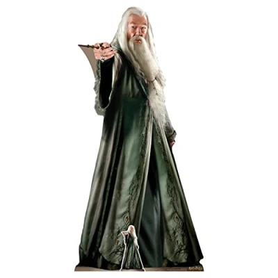 Image of STAR CUTOUTS Ltd Albus Percival Wulfric Brian Fan Favourite SC1469 Dumbledore Lifesize Cardboard Cutout Harry Potter Party Theme Height 185cm, Solid, Regular