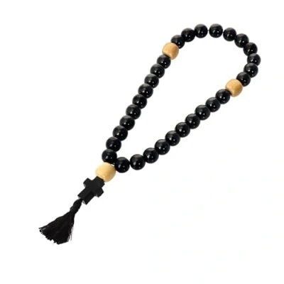 Image of NKlaus rosary gagat handwork prayer necklace 30 ball 36118
