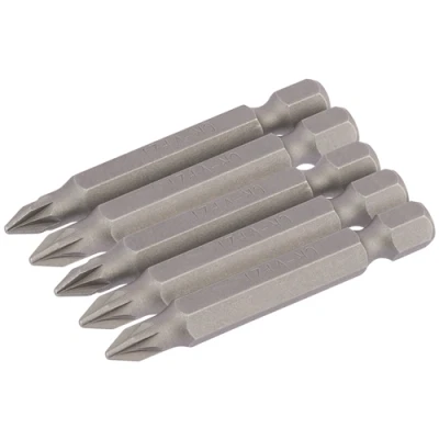 Image of Draper PZ Type Insert Bit, 1/4&quot; Hex, 50mm Long, No.1 (Pack of 5)