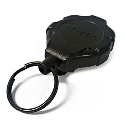 Image of KEY BAK Ratch It Retractable Ratcheting Tether with 36&quot; Cord, 15 oz. Retraction, Belt Clip Attachment