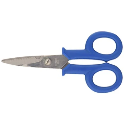 Image of Electraline 59101 Electrician scissors and deshierbe Curved Blade Stainless Steel