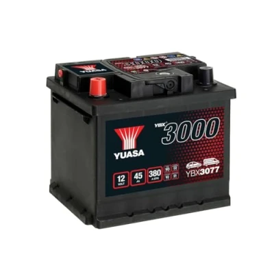 Image of Yuasa YBX3077 12V 45Ah 380A SMF Battery