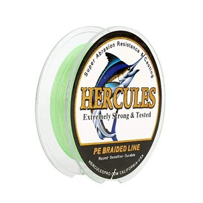 Image of HERCULES Braided Fishing Line 100m 109yds 6lbs 100lbs Pe Superline 4 Strands (Multicolor 20lb/9.1kg 0.20mm)