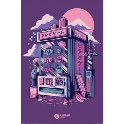 Image of Pyramid Poster Ilustrata Retro Vending Machine 61x91,5cm