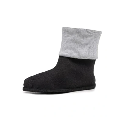 Image of Ladeheid LA CA 10 11 Children&#039;s Wellington Boots, Boot Socks, Inner Shoe Warming Socks for Rain gray, 28 29