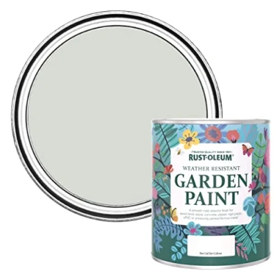 Image of Rust Oleum Grey Mould Resistant Garden Paint In Matt Finish Winter 750ml