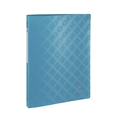 Image of Exacompta Ref. 51620E Soft PP embossed binder 1928 4 round rings diameter 15 mm Spine 20 External dimensions: 32 x 25 cm Format to file A4 random colors
