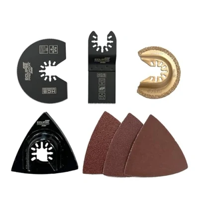 Image of Eclipse Professional Tools EC M1103SET 4 Piece Oscillating Blade &amp; Sanding Pad Set