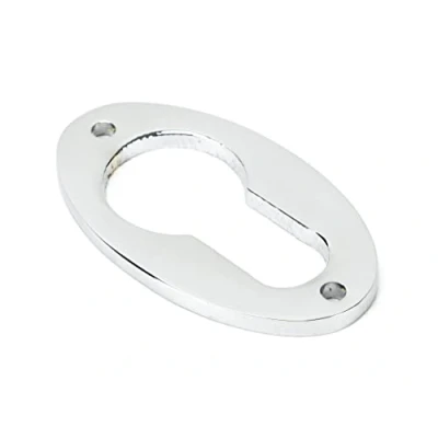 Image of From The Anvil Polished Chrome Oval Euro Escutcheon 90279