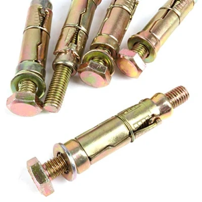 Image of 5X Heavy Duty Loose Bolt Shield Anchors M10 x 110mm Expansion Bolts for Brick, Concrete &amp; Masonry