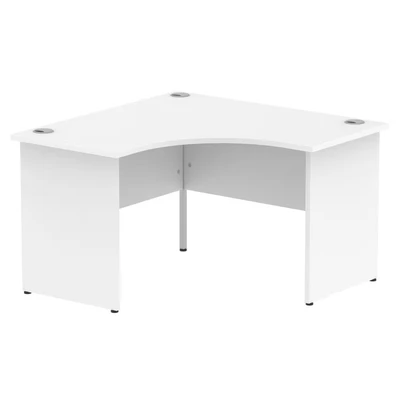 Image of Impulse Panel End 1200 Call Centre Desk White I000406