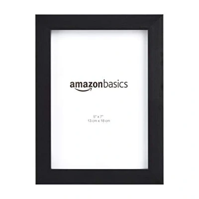 Image of Amazon Basics Rectangular Photo Frame, 2 Pack, Black, 13 x 18 cm