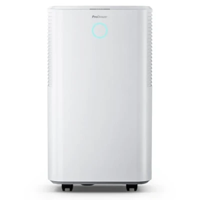 Image of Pro Breeze 12L/Day Dehumidifier with Automatic Humidity Sensor &amp; Display, 24 Hour Timer, Laundry Drying, Continuous Drainage (White, 12 Litres)