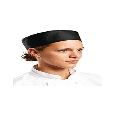 Image of Whites Chefs Apparel A206 S Chef Skull Cap, Black