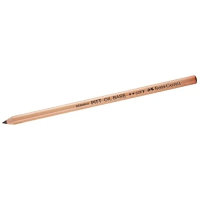 Image of Faber Castell PITT Monochrome Artists&#039; Pencil, Black, Oil Base, No. 2 Soft
