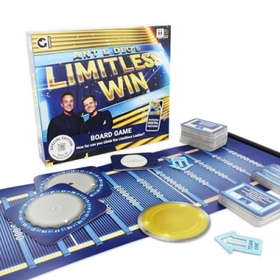 Image of Ginger Fox Ant &amp; Dec&#039;s Limitless Win Special Edition Board Game. Answer Fun Family Trivia Questions to Climb the Money Ladder. Just Like ITV&#039;s Hit TV Show. For 2+ Players, Aged 8+.