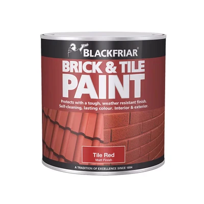 Image of Blackfriar Brick &amp; Tile Paint Matt Red 250ml