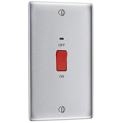 Image of BG Electrical Double Pole Large Cooker Control Unit with Power Indicator