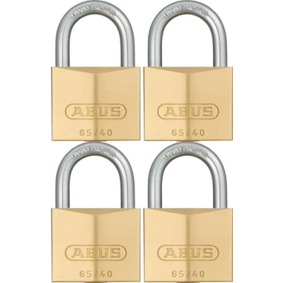 Image of ABUS 65/40 Brass Padlock Quad Pack