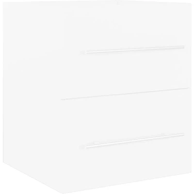Image of vidaXL Sink Cabinet White 41x38.5x48 cm Engineered Wood