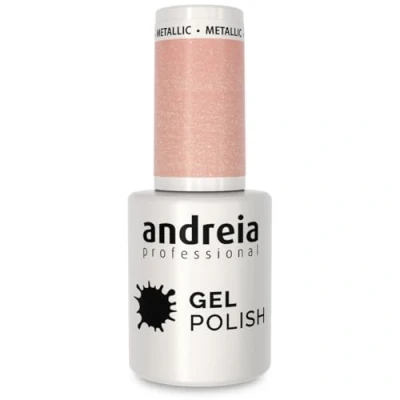 Image of Andreia Semi Permanent Nail Gel Polish for UV/LED Lamp Intense Shine and 4 weeks Lasting French Manicure Varnish Colour 272 Nude Shimmer Soft Metallic Shades 10.5 ml