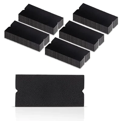 Image of Ehdis 50 pcs Squeegee Buffer Felt for Vinyl, Vinyl Tools Squeegee, Fabric Felt, Scratch Free Soft, Wet Dry 10x4.8cm (Not Included Squeegee)