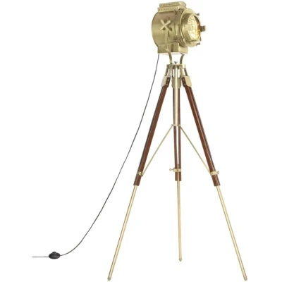 Image of vidaXL Tripod Floor Lamp Solid Mango Wood 193 cm