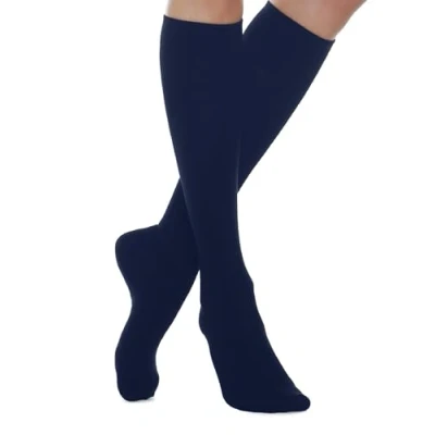 Image of Relaxsan 811W (Navy 2 S) Compression Socks for Women and Men, Wool Cashmere Thermal Socks, Made in Italy