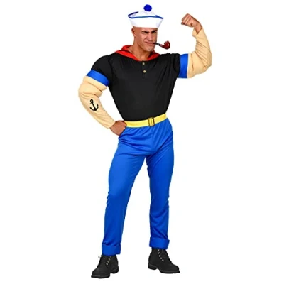Image of Widmann 02563 Strong Sailor Costume, Multicoloured, L