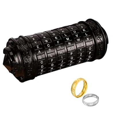 Image of Cryptex Puzzle Boxes Da Vinci Code Mini Lock with Hidden Compartments Anniversary Valentine&#039;s Day Mysterious birthday gifts for family and friends