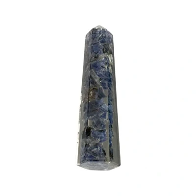 Image of VIE Orgonite Obelisk Tower, 10 12cm, Sodalite