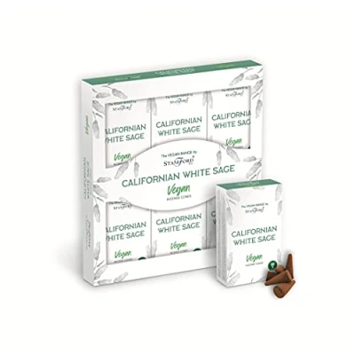 Image of Stamford Vegan Rich Musk Incense Cones 90 (Californian White Sage)