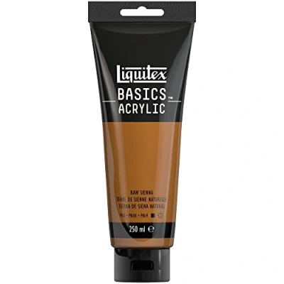 Image of LIQUITEX Basics Acrylic Paint, Raw Sienna, 250 ml Tube