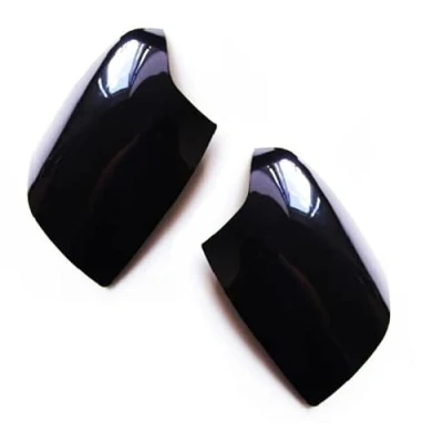 Image of UNDERGROUND PARTS Wing Mirror Covers Left Passenger &amp; Right Drivers Side Metallic Panther Black Indicator Mirrors for Ford Focus mk2