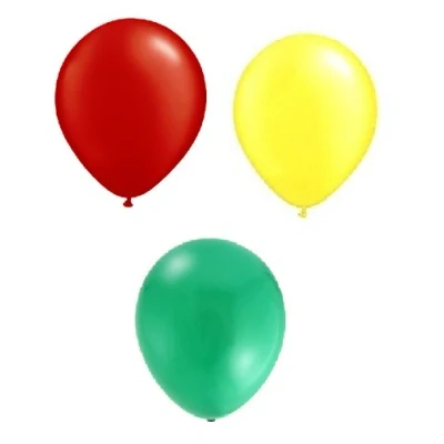 Image of Toyland 30 Red/Yellow/Green 12&quot; Balloons For Portugal Cricket World Cup/Euros Celebrations/Parties