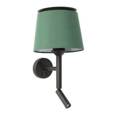 Image of Savoy Reading Light Wall Black,Green, E27