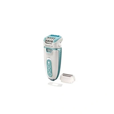 Image of Rowenta Aquaperfect Soft Epilator with 2 Attachments Turquoise
