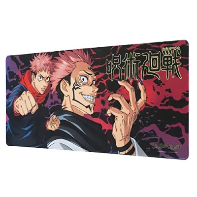 Image of Grupo Erik Jujutsu Kaisen XXL Mouse Mat Desk Pad 31.5&quot; x 13.78&quot; Non Slip Rubber Base Pad, Gaming Keyboard Merch
