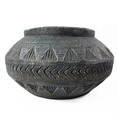 Image of Leaf Large Planters Plant Pots, Fibreglass, 21cm Gliese Triangle