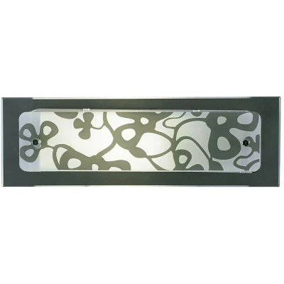 Image of Euphoria Wall Lamp 1 Light L1/SGU10 Small Bar, Polished Chrome/Opal White Glass