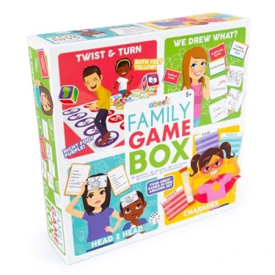 Image of abeec Family Game Box 4 Board Games In 1 For All The Kids And Adults