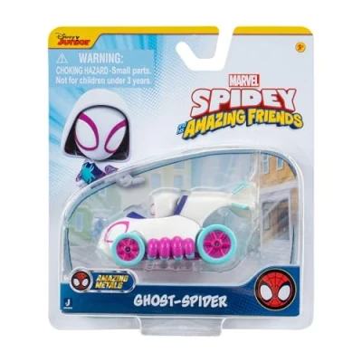 Image of Spidey and his Amazing Friends Metals Race Car 1:64 Scale (Ghost Spider)
