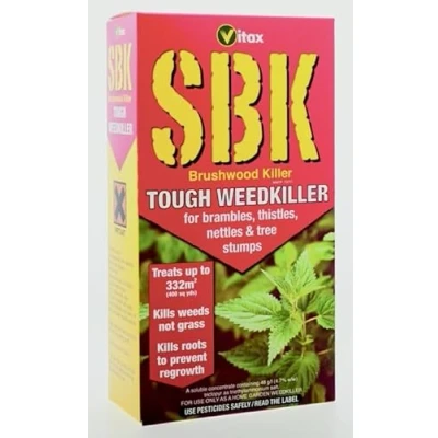 Image of Vitax 12 x Packs SBK 1 L Tough Weed Killer Brushwood Tree Stump Bramble Nettle