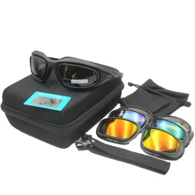 Image of DAISY C5 Polarized Goggles 4LS Men Military Sunglasses Bullet proof airsoft shooting Gafas smoke lens Motorcycle Cycling eyewear (POLARIZED MODEL)